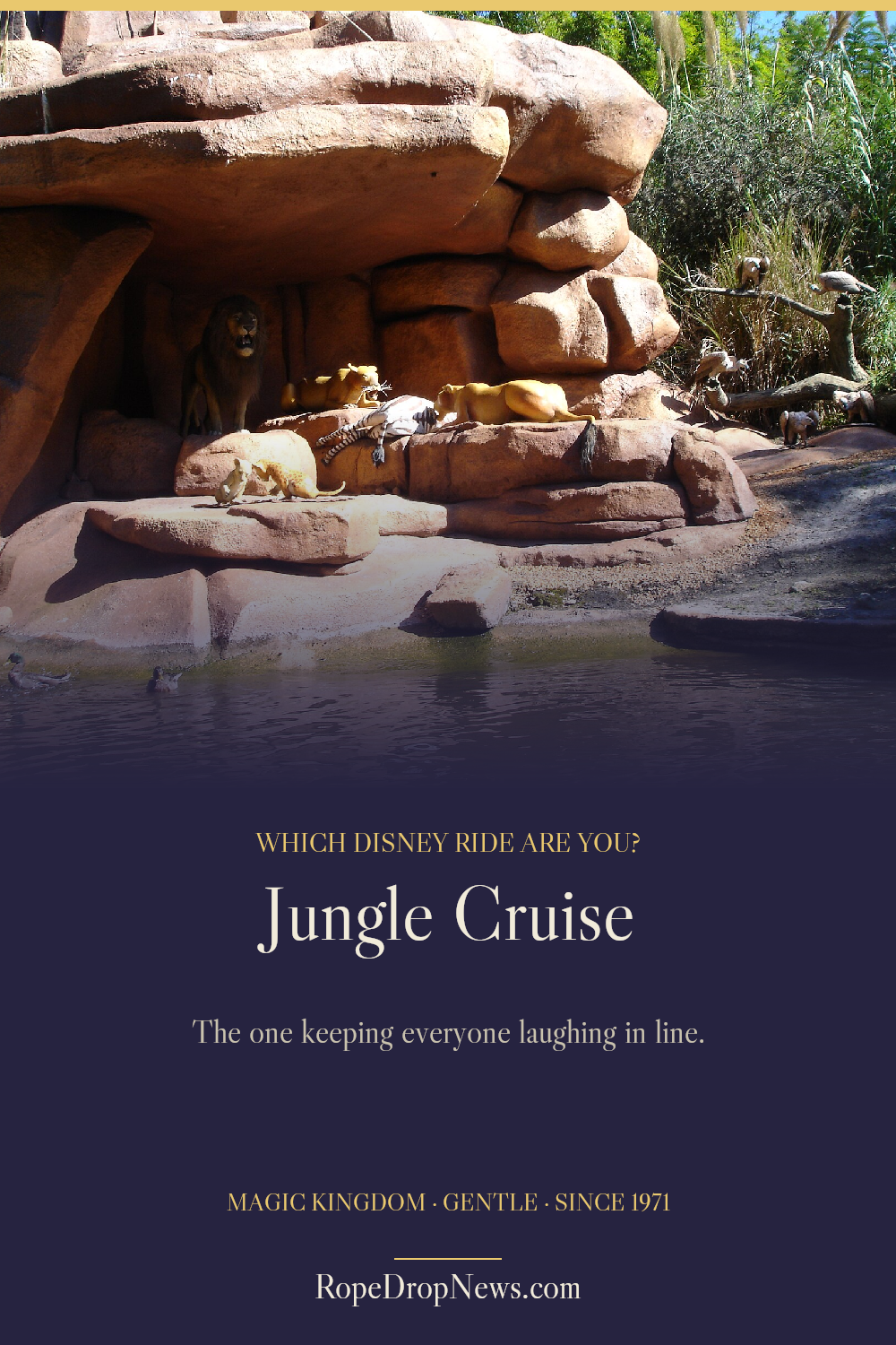 Which Disney Ride Are You card for Jungle Cruise