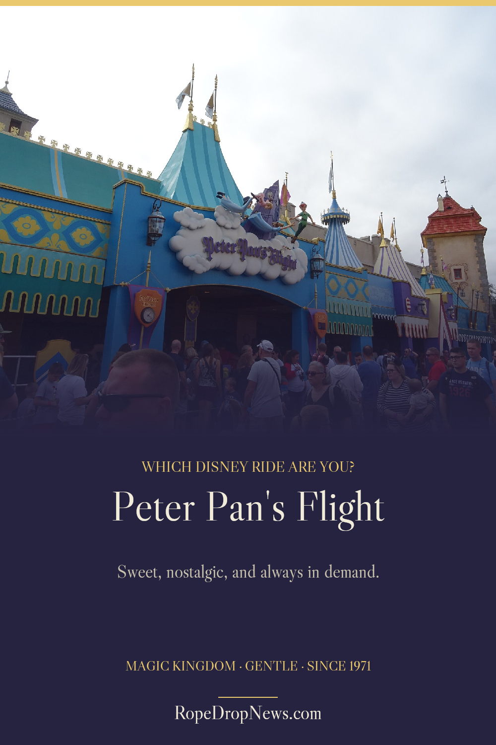 Which Disney Ride Are You card for Peter Pan's Flight