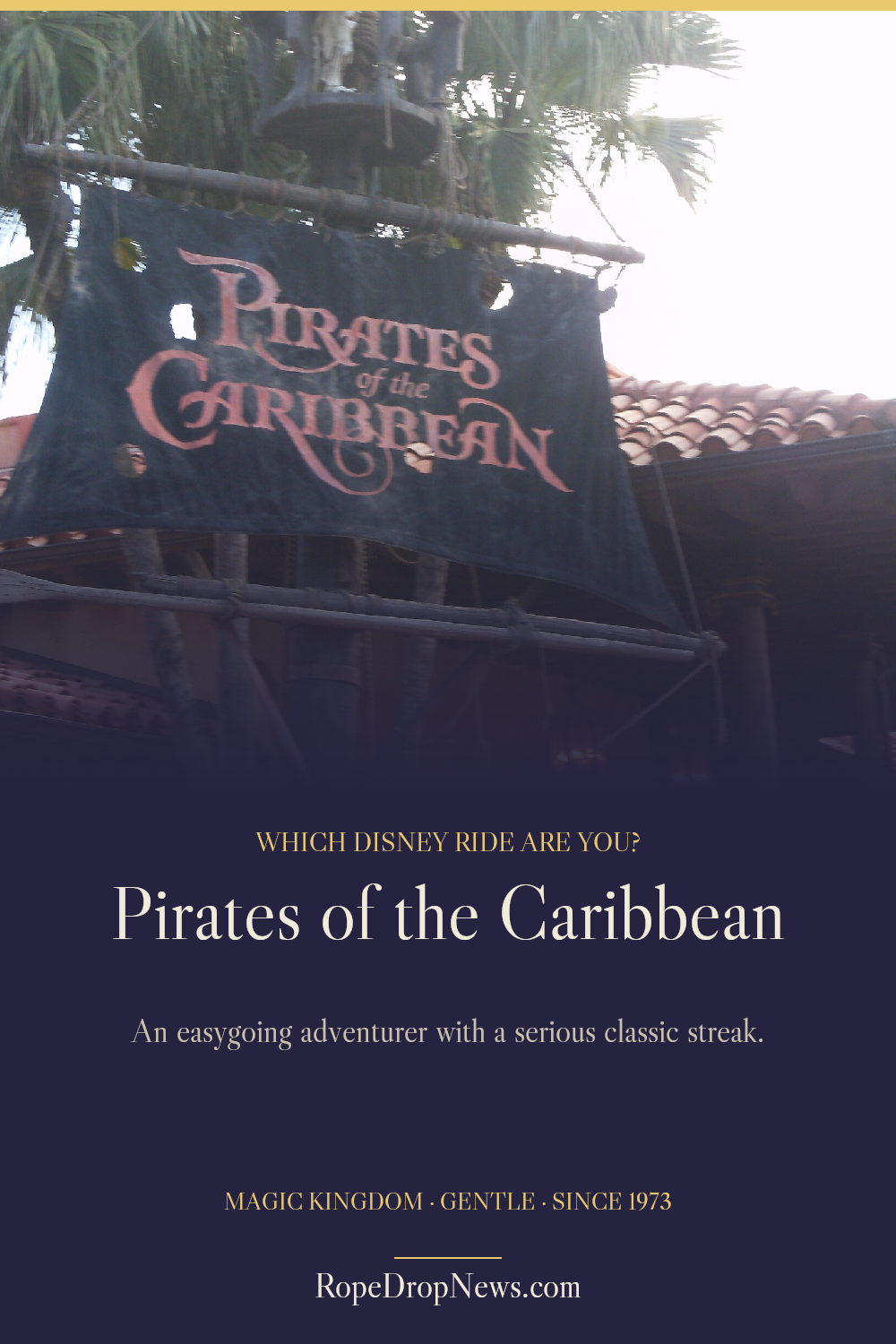 Which Disney Ride Are You card for Pirates of the Caribbean