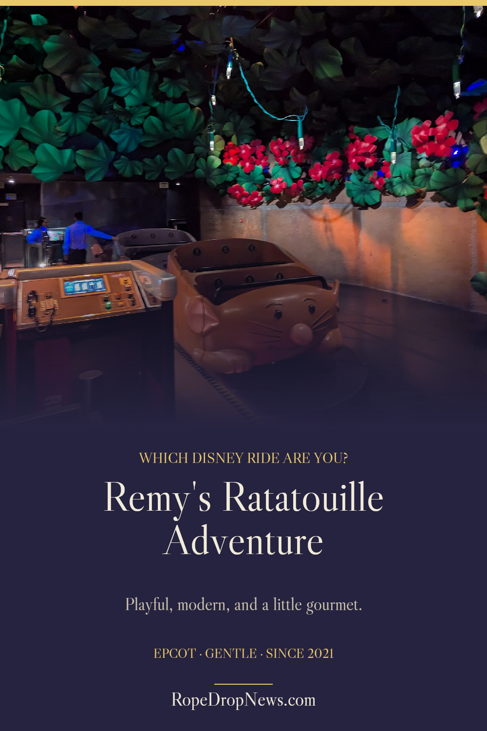 Which Disney Ride Are You card for Remy's Ratatouille Adventure