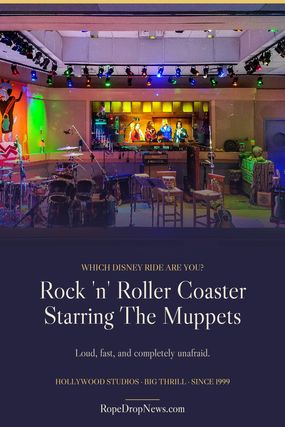 Which Disney Ride Are You card for Rock 'n' Roller Coaster Starring The Muppets