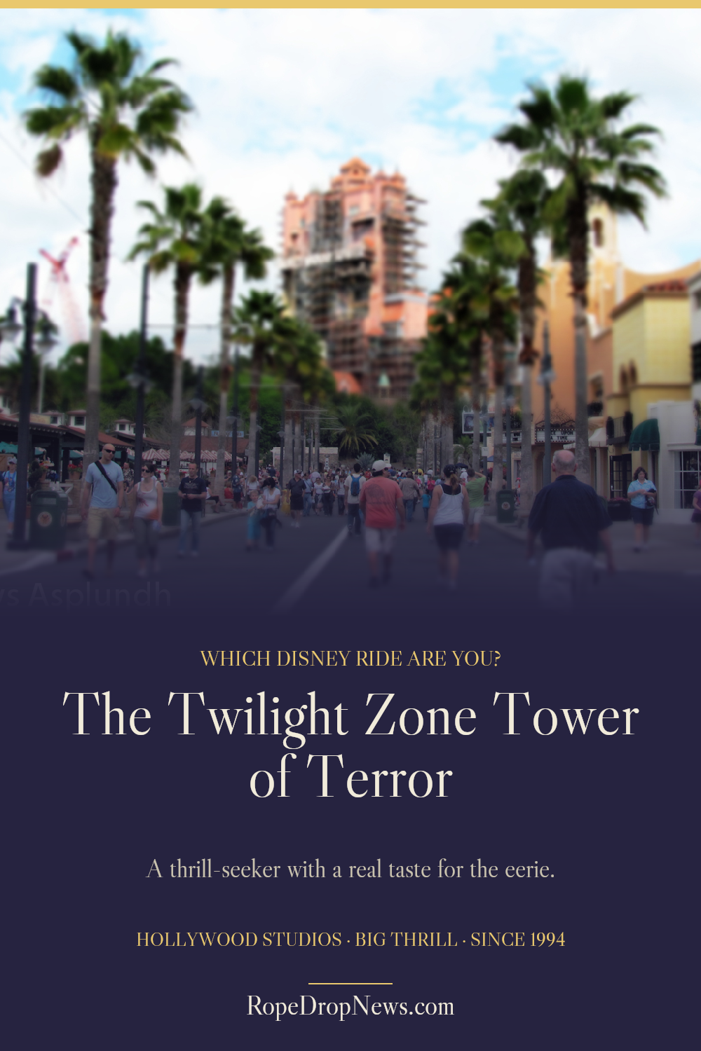 Which Disney Ride Are You card for The Twilight Zone Tower of Terror