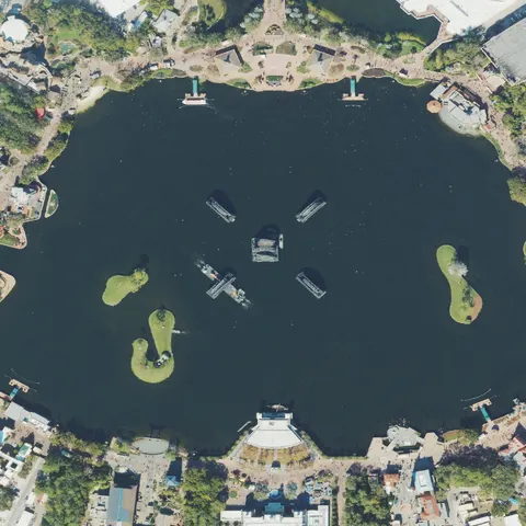 World Showcase at EPCOT from above