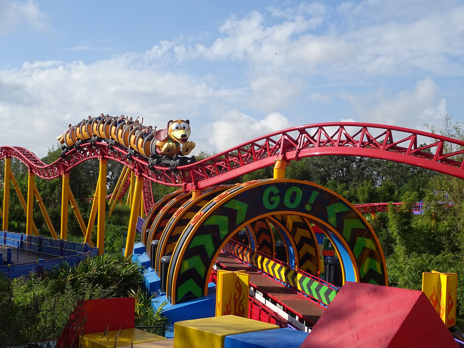 Slinky Dog Dash roller coaster in Toy Story Land at Disney's Hollywood Studios